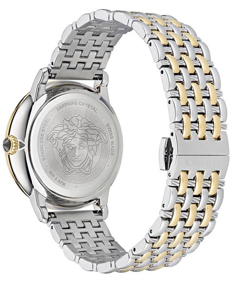 Versace Women's Swiss Medusa Alchemy Two Tone Bracelet 